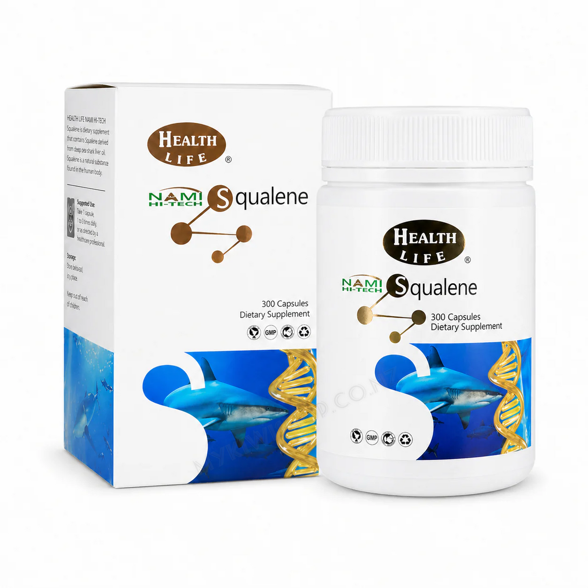 Health Life 角鯊烯膠囊 300粒 規格 產品圖