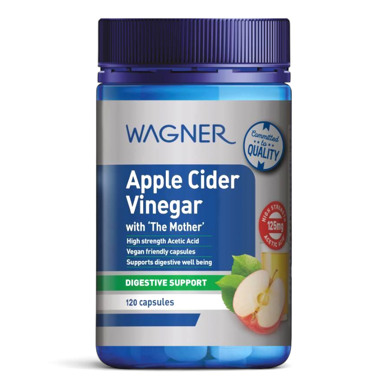 ShopJoyNZ - Wagner Apple Cider Vinegar 澳洲瓦格納，蘋果醋酵母菌 膠囊 120粒